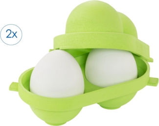 Ruco Lunchbox Eierbox, 2er Set, Kunststoff, (2-tlg), Transportbox, Eierkorb, Made in Germany