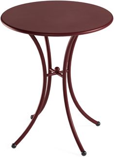 Pigalle Gartentisch Intensives Rot Stahl
