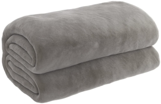 vidaXL Gewichtsdecke Stoff, 1x Gewichtsdecke, 1x Bezug, Grau, 150x200 cm, Baumwolle, 11 kg