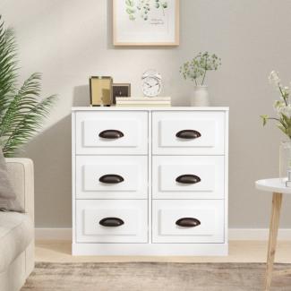 vidaXL Sideboard Weiß 70x35,5x67,5 cm Holzwerkstoff 816432