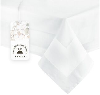 ZOLLNER Tischdecke, 130 x 130 cm, 100% Baumwolle, Vollzwirn, vom Hotelwäschespezialisten