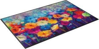wash+dry by Kleen-Tex Fußmatte Flowerlover, rechteckig, Höhe: 7 mm, Schmutzfangmatte, Motiv Blumen, rutschhemmend, waschbar