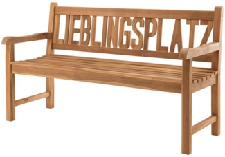 More2Home Gartenbank LIEBLINGSPLATZ, Teakholz, 150 cm