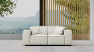 Gartensofa Loungesofa Sofa 2-Sitzer SUMMER wetterfester Stoff NXL Altweiß