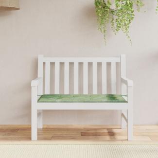 vidaXL Gartenbank-Auflage Blattmuster 120x50x4 cm Oxford-Gewebe 361139