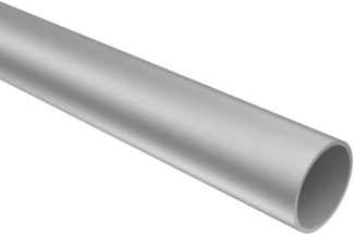 Rundrohr 100 cm, 20 mm Ø Silbergrau