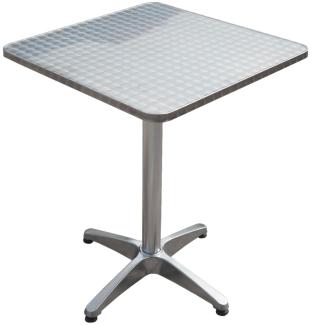 Bistrotisch aus Aluminium, quadratisch, H 70 cm