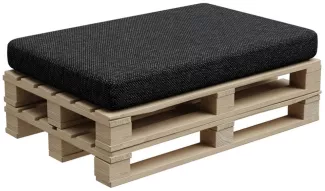 Gutekissen®, Palettenkissen, Palletenpolster, Gartenkissen, Palettenauflagen, Sofa, Kissen, Polster, Auflagen Indoor Outdoor PFBG (Sitzkissen 120x80, Graphit)