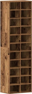 vidaXL Schuhschrank Altholz-Optik 54x34x183 cm Holzwerkstoff 859384