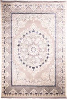 Morgenland Orientalischer Webteppich - Sanam - rechteckig - 225x150 - Silber