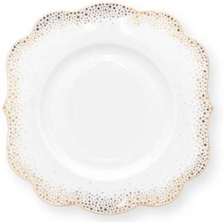 PiP Studio Frühstücksteller Royal Winter White Frühstücksteller 23,5cm, Plate Royal Winter White 23.5cm