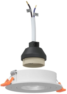 vidaXL Spotlight 6 pcs Weiß 9 x 9 x 2 cm Aluminium 4108140