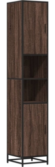 vidaXL Badschrank Eichen-Optik 35x37,5x188,5 cm Holzwerkstoff Metall 3300884