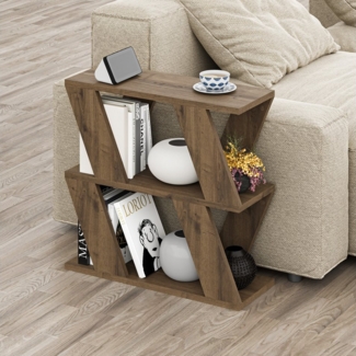 Decortie Beistelltisch Lazena, Modern Beistelltisch, Seite Ende Couchtisch, 60 x 21,2 x 55,4 cm
