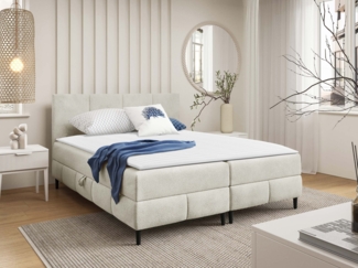 Boxspringbett Briheg 2 (Farbe: Coral 15, Größe: 120x200)