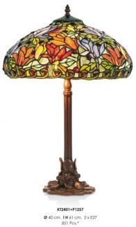 Tiffany Hockerleuchte Höhe 61 cm, Durchmesser 40 cm - Leuchte Lampe