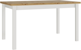 Esstisch Awrolt II M (Farbe: Artisan Eiche - L / Weiß)