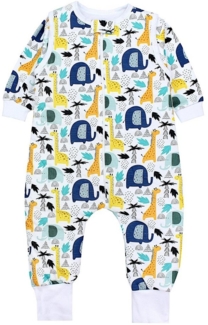 TupTam Babyschlafsack 2.5 TOG Schlafsack BIO-Baumwolle mit Beinen und Ärmeln Herbst Winter
