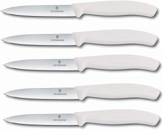 Victorinox | Swiss Classic Gemüsemesser | 10 cm Klinge | 5er Set | ideal für präzise Schnitte | ergonomischer Griff | langlebig und vielseitig