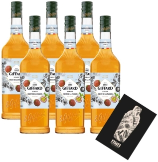 Giffard Fruit de la Passion 6er Set Sirup je 1L Maracuja Passionfruit