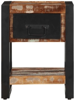 vidaXL Nachttische 2 Stk. Mehrfarbig Raues Mangoholz 4013570