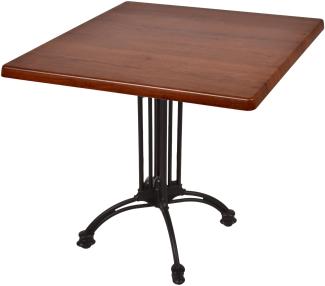 Bistrotisch Set Bennet 80x80cm Tischgestell Alu schwarz Garten Tisch Gestell