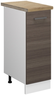 Apothekerschrank R-Line Edelgrau 30 cm , AP Eiche Vicco