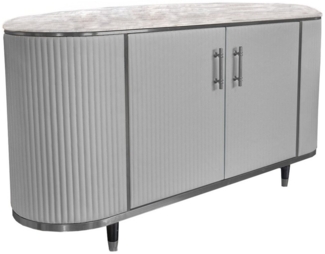 KAWOLA TV-Board MARIA, Marmorplatte Kunstleder verschiedene Farben