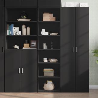 vidaXL Highboard Schwarz 50x41x185 cm Holzwerkstoff 3281681