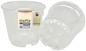 Heimwerkercenter Blumentopf MePla - 5 Stück - Pflanztopf Orchidee ø 8 cm - transparent