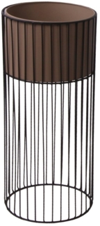 TrendLine Pflanzgefäß Metall Ø32 x 70 cm schwarz-taupe