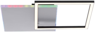 JUST LIGHT LED-Deckenleuchte 11327-95 alufarbig, 31 W, 3200 lm, CCT, RGB