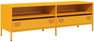 vidaXL TV-Schrank Senfgelb 135x39x43,5 cm Kaltgewalzter Stahl 851337