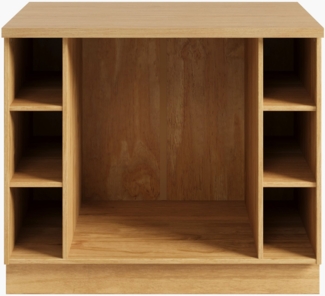 Home affaire Herdumbauschrank Teramo Breite 100 cm, seitlich je 3 offene Fächer