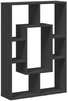 vidaXL Bücherregal Schwarz 63x20x90 cm Holzwerkstoff 858139