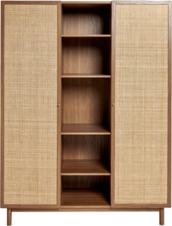 MADE Kleiderschrank MADE. COM Pavia Rattan-Kleiderschrank – Dreitürig (1-St)