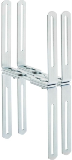 ALBA Blumenkastenhalter H-Form max. 24 cm Breite verzinkt, für Mauern