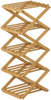 Schuhregal Ziggy Bambus 26 x 68.5 cm mit 5 Fächern Vicco