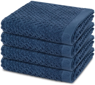 Ross Harmony 4 tlg. Frottier-Set - 4 X Handtuch (50 X 100cm) - 520 - Denim