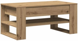 Couchtisch, Sofatisch Artisan-Eiche 102 x 55 x 45 cm Holzwerkstoff
