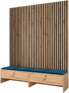 Garderoben-Set Melire V, Unterschrank, Griffe aus Metall (Farbe: Artisan Eiche, Manila 26)