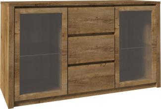 Kommode Montana Sideboard Anrichte 140cm eiche lefkas grifflos