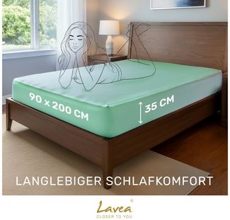 Lavea Spannbettlaken Bettlaken, Spannlaken Mikrofaser, 180x200cm, 200x200cm, (2 Stück), kühlend & atmungsaktiv, schnelltrocknend, weich, pflegeleicht