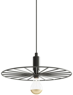 SOLLUX TH. 144 Pendelleuchte SIRKEL 30 schwarz L: 300, B: 300, H: 1500, E28/60W, dimmbar