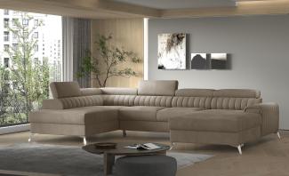 Wohnideebilder Lacante Hellbraun Ecksofas & Eckcouches CO-LAC-LT-20NU