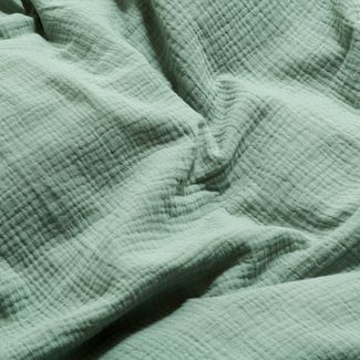 Wolkenfeld Bettwäsche Wolkenfeld Premium Musselin mit Reißverschluss, Musselin, 4 teilig, aus 100% Baumwolle – Atmungsaktiv & Weich – inkl. Kissenbezug 80x80