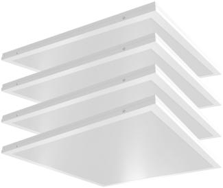 4x LED Einbau Panel, 36 Watt, 4320 Lumen, kaltweiß, 59,5x59,5 cm