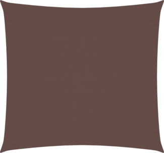 vidaXL Sonnensegel Oxford-Gewebe Quadratisch 5x5 m Braun 135801
