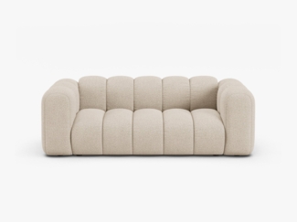 Micadoni Sofa Lupine 2-Sitzer Boucle Baloo Beige
