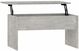 Couchtisch, Sofatisch Betongrau 80x50,5x41,5 cm Holzwerkstoff